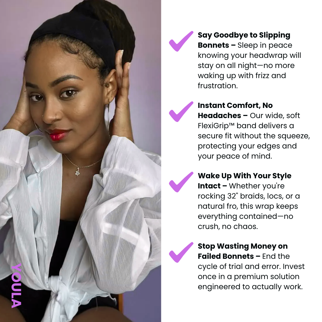 YOULA™ | The Modern Headwrap — Engineered for Protective Style Perfection