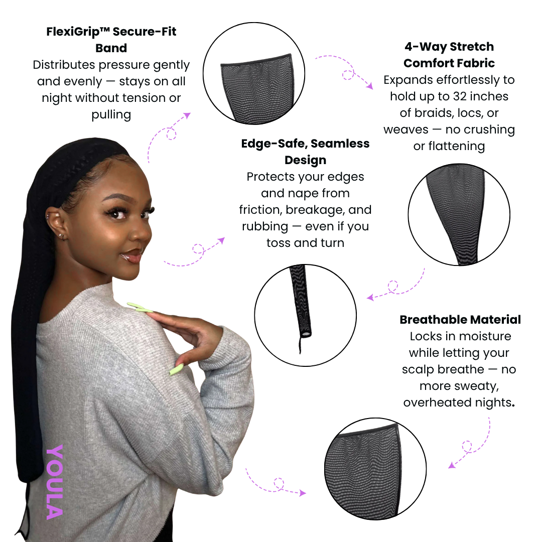 YOULA™ | The Modern Headwrap — Engineered for Protective Style Perfection
